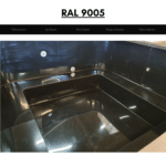 Black RAL 9005 for square rectangular hot tub
