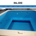 Blue RAL 5012 for square rectangular hot tub
