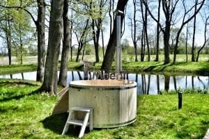 Wooden hot tub basic model made of siberian spruce larch 5