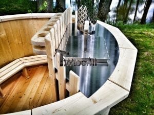 Wooden hot tub for garden 13