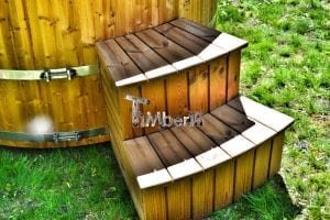 Wooden hot tub thermowood deluxe spa model 10