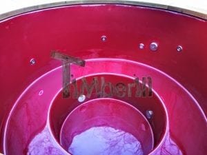 Electricity Heated Fiberglass Hot Tub With Thermowood Decoration (9)