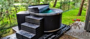 Wpc hot tub with electric heater (1)