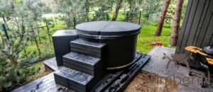 Wpc hot tub with electric heater (2)