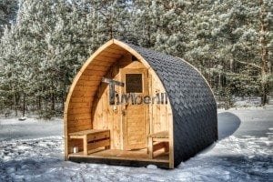 Outdoor sauna igloo design with full wall window for sale 21