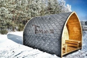 Outdoor sauna igloo design with full wall window for sale 35
