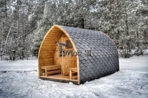 Outdoor sauna igloo design with full wall window for sale 4