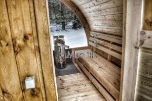 Outdoor sauna igloo design with full wall window for sale 8