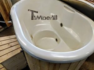Oval Hot Tub For 2 Persons With Fiberglass Liner (10)