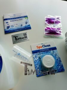 Water cleansing set for hot tubs 2 1